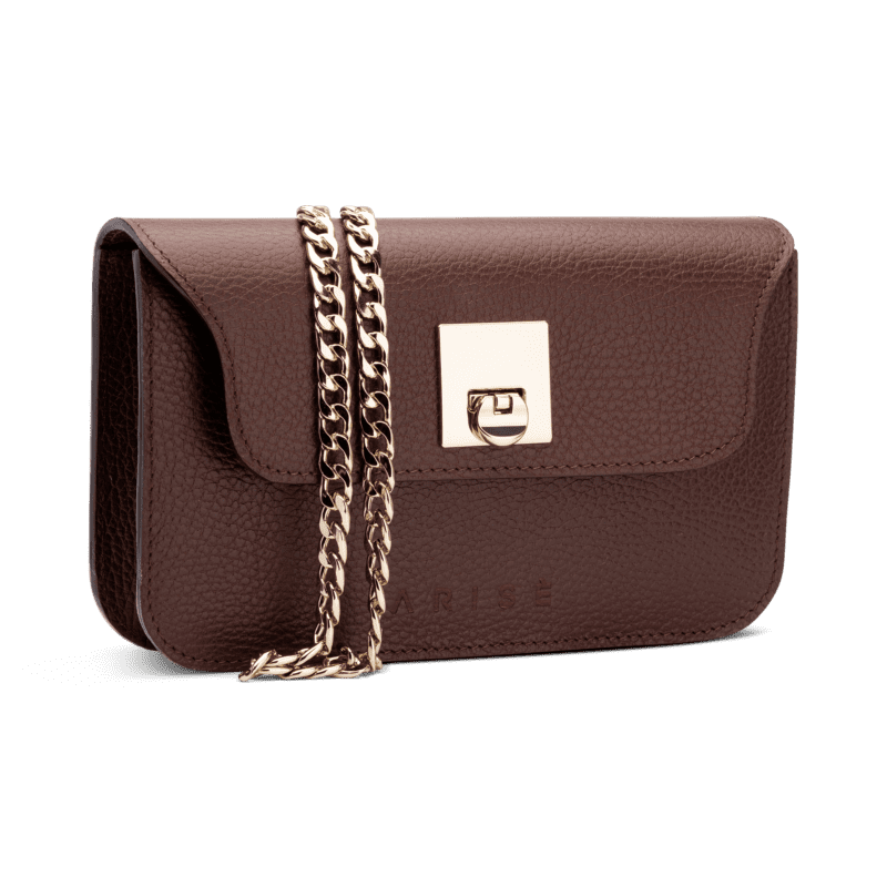 Geanta Piele Dama Arisé Bags Aria Burgundy - Visiniu - Vișinie / Maro - Umar Plic