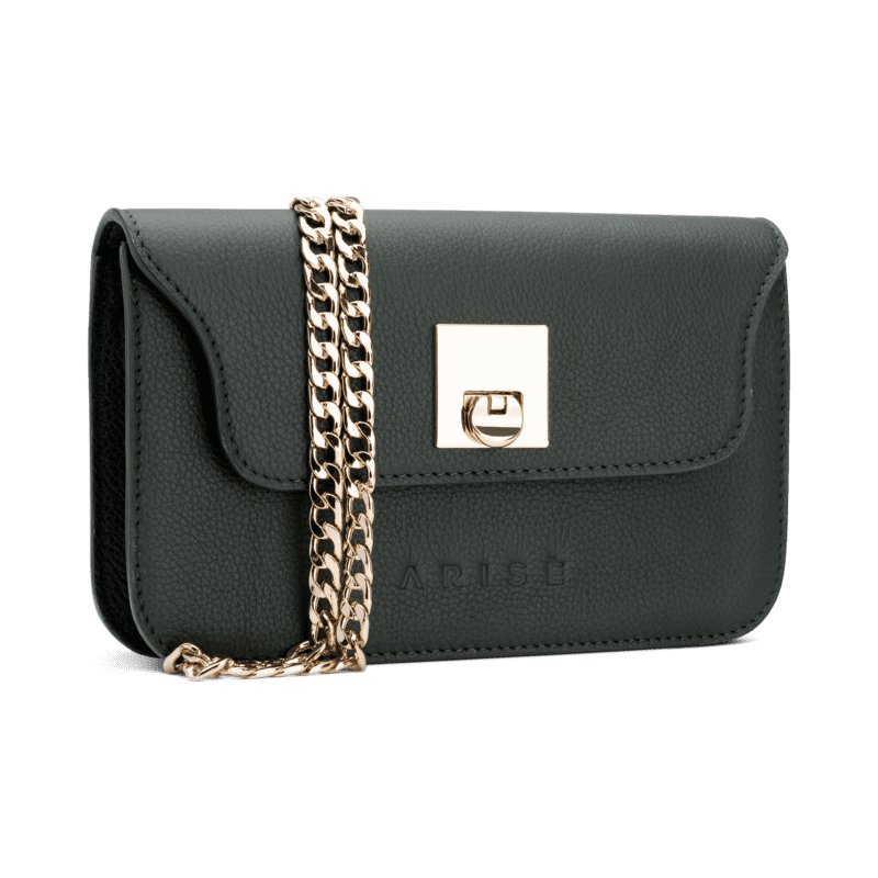 Geanta Piele Dama Arisé Bags Aria Fôret - Visiniu - Verde Inchis - Umar Plic