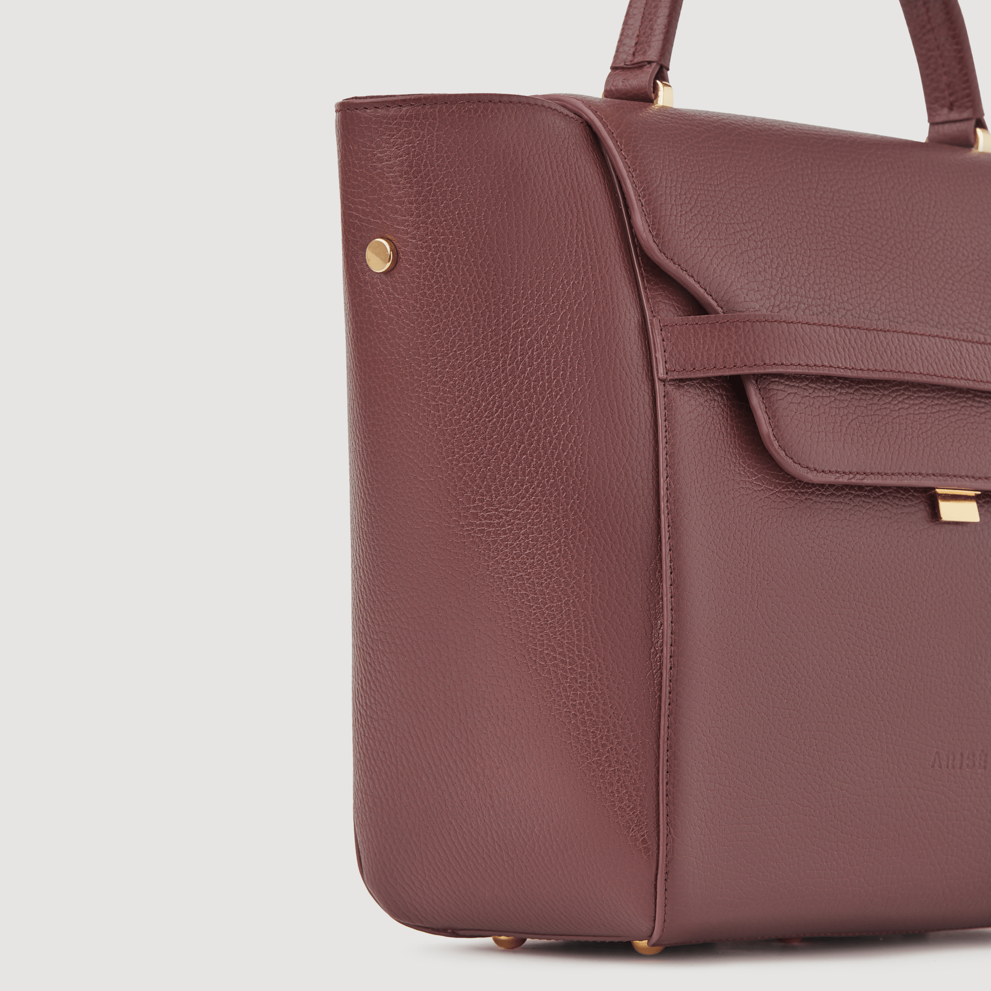 Geanta Dama Piele AriseBags Rita Burgundy Maxi