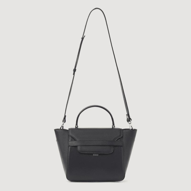 Geanta Dama Piele AriseBags Rita Negru Midi